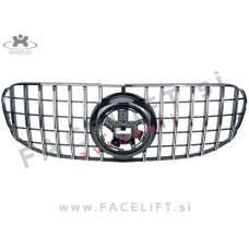 Mercedes GLS X167 19- maska črna kromirana (sijaj)