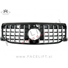 Mercedes GLB X247 19- maska črna kromirana (sijaj)