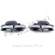 Mercedes E Limuzina W212 13-16 difuzor z nastavki za izpuh črni (mat)
