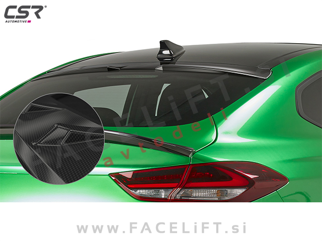 Hyundai i30 Fastback 16- blenda za zadnje steklo karbon (sijaj)