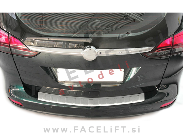 Opel Zafira Tourer 11-19 zaščita zadnjega odbijača srebrna (mat)