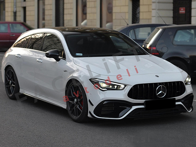Mercedes CLA C118 X118 19- maska črna (sijaj)