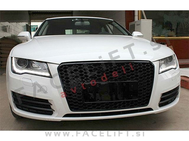 Audi A7 4G 10-14 maska RS izgled črna (sijaj)