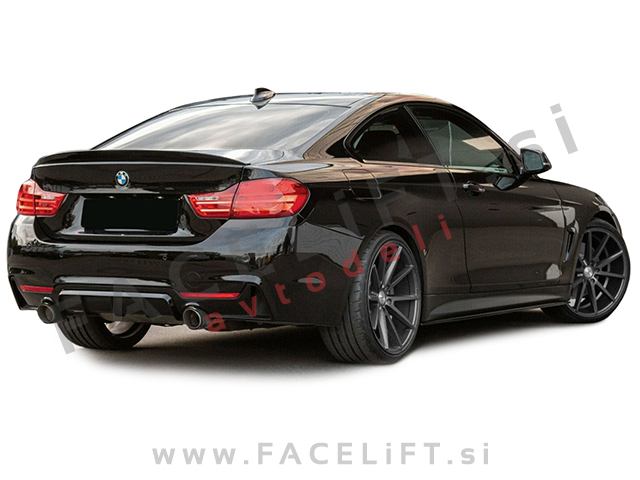 BMW 4 F32 F33 F36 difuzor M-Performance črni (sijaj)