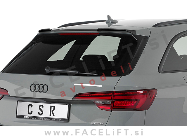 Audi A4 Karavan B9 15-19 strešni spojler črni (mat)