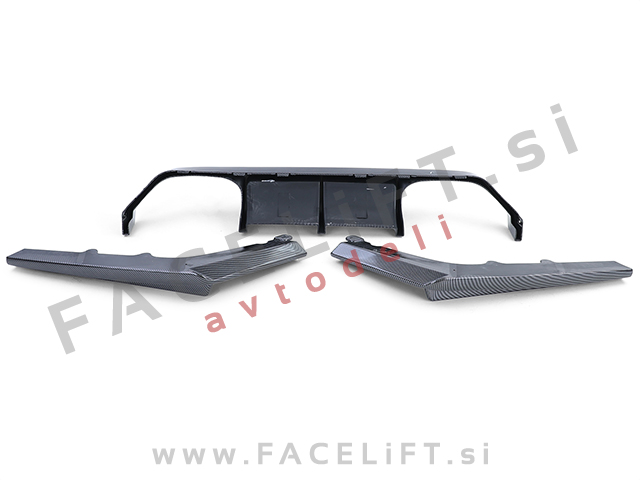 BMW M3 F80 14- difuzor M-Performance karbon (sijaj)