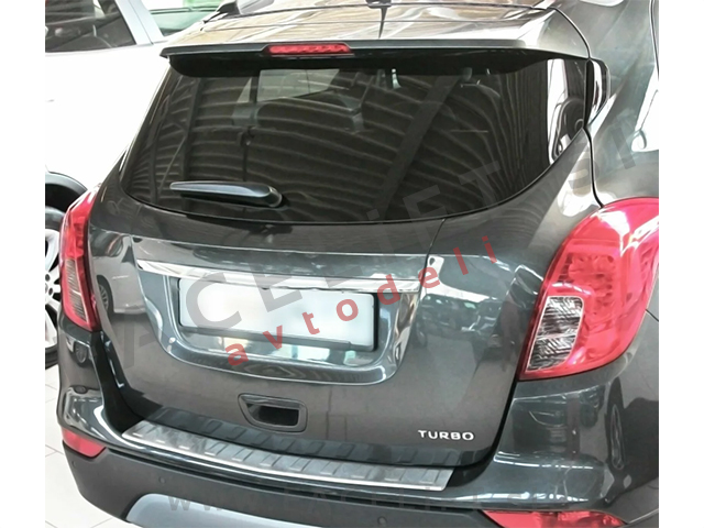 Opel Mokka X 16- zaščita zadnjega odbijača srebrna (mat)