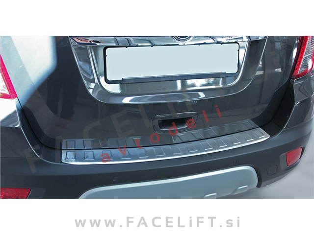 Opel Mokka X 16- zaščita zadnjega odbijača srebrna (mat)