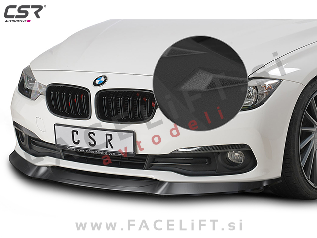 BMW 3 F30 F31 LCI 15-19 podaljšek sprednjega odbijača črni mat