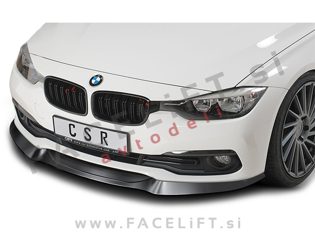 BMW 3 F30 F31 LCI 15-19 podaljšek sprednjega odbijača črni mat