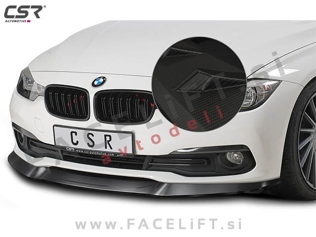 BMW 3 F30 F31 LCI 15-19 podaljšek sprednjega odbijača karbon mat
