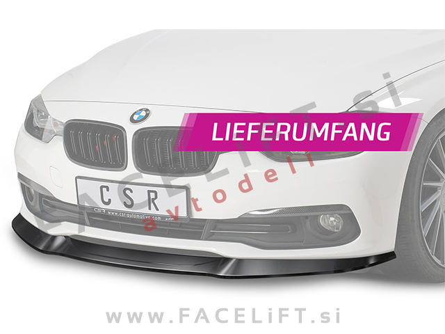 BMW 3 F30 F31 LCI 15-19 podaljšek sprednjega odbijača karbon mat