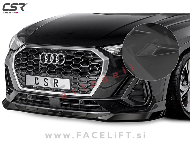 Audi Q3 F3 18- podaljšek sprednjega odbijača črni (mat) Audi Q3 F3 18- podaljšek sprednjega odbijača črni (mat)