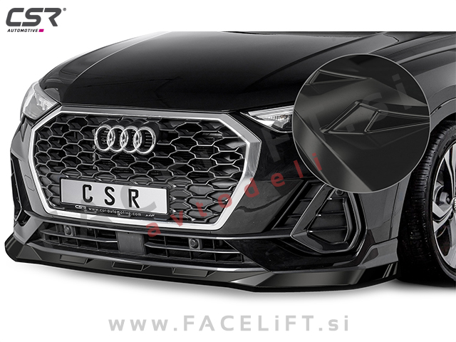 Audi Q3 F3 18- podaljšek sprednjega odbijača črni (sijaj) Audi Q3 F3 18- podaljšek sprednjega odbijača črni (sijaj)