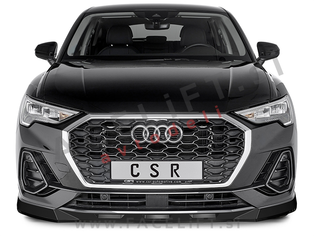 Audi Q3 F3 18- podaljšek sprednjega odbijača karbon (mat)