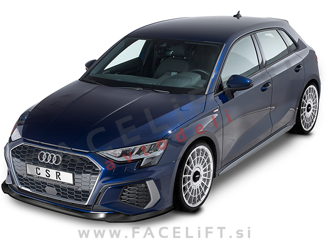 Audi A3 8Y S line, S3 20- podaljšek sprednjega odbijača črni (mat) Audi A3 8Y S line, S3 20- podaljšek sprednjega odbijača črni (mat)