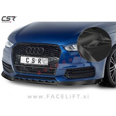 Audi A1 8X 14-18 podaljšek sprednjega odbijača karbon (sijaj)