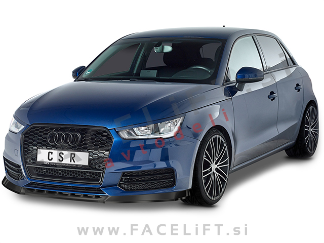 Audi A1 8X 14-18 podaljšek sprednjega odbijača karbon (mat)