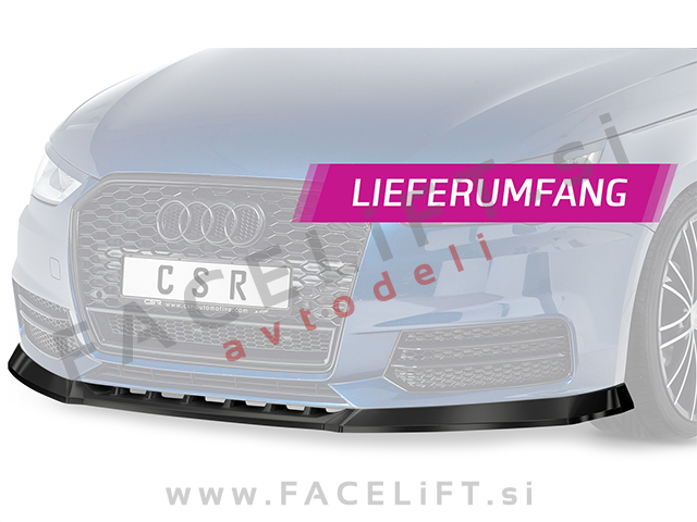 Audi A1 8X 14-18 podaljšek sprednjega odbijača karbon (mat)