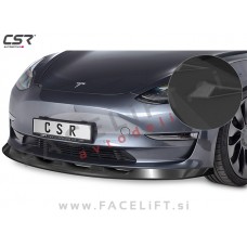 Tesla Model 3 17- podaljšek sprednjega odbijača črni (mat)