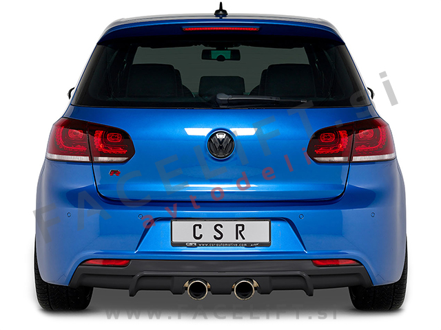 VW Golf 6 R 08-12 difuzor črni (mat)