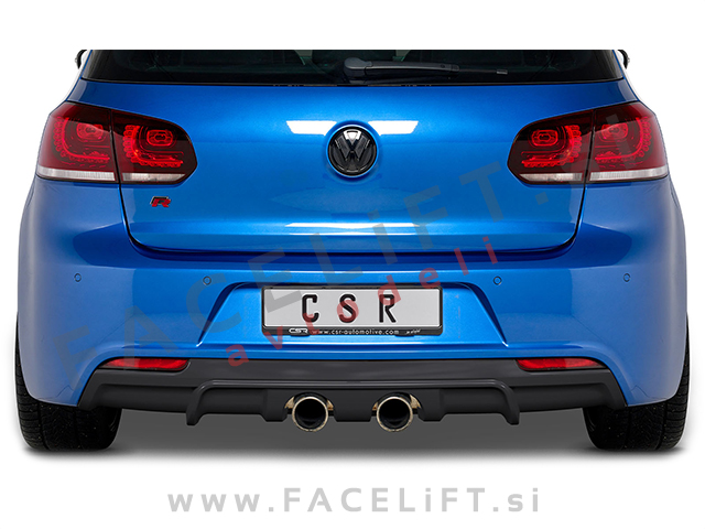 VW Golf 6 R 08-12 difuzor karbon (mat)
