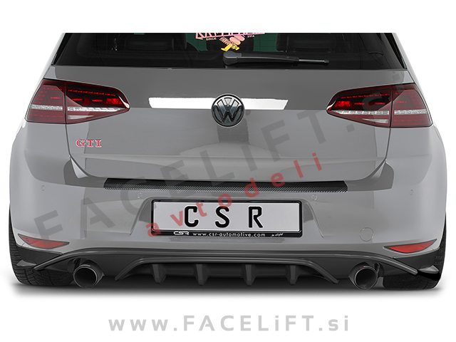 VW Golf 7 12-17 difuzor karbon (mat)
