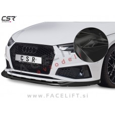 Audi A4 B9 8W S line Competition 19- podaljšek sprednjega odbijača črni (sijaj)