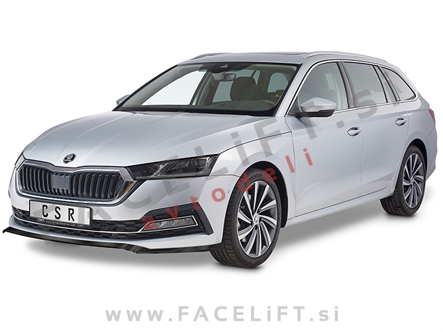 Škoda Octavia 19- podaljšek sprednjega odbijača karbon (sijaj)