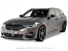 BMW 3 G20 G21 M 19- podaljšek sprednjega odbijača črni (mat)