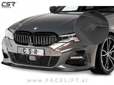 BMW 3 G20 G21 M 19- podaljšek sprednjega odbijača črni (mat)