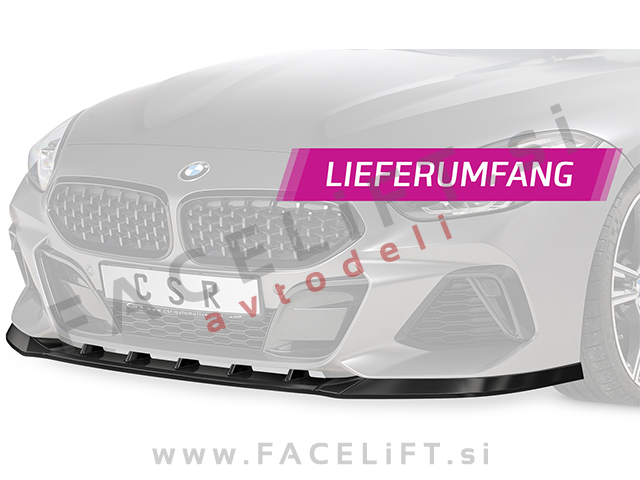 BMW Z4 G29 M 18- podaljšek sprednjega odbijača črni (mat)
