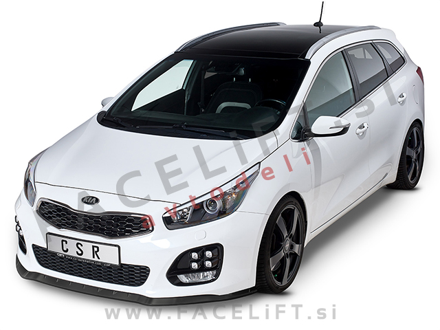 Kia Ceed GT-Line 12-18 podaljšek sprednjega odbijača črni (mat)