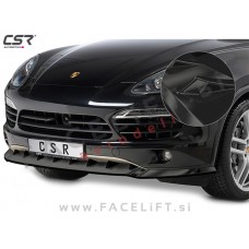 Porsche Cayenne 92A 10-14 podaljšek sprednjega odbijača črni (sijaj)