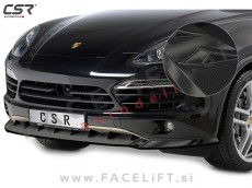 Porsche Cayenne 92A 10-14 podaljšek sprednjega odbijača karbon (sijaj)