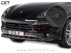 Porsche Cayenne 92A 10-14 podaljšek sprednjega odbijača karbon (mat)
