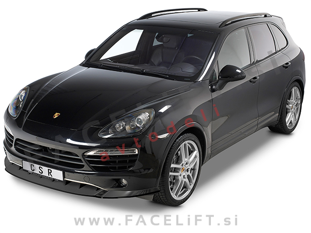 Porsche Cayenne 92A 10-14 podaljšek sprednjega odbijača karbon (mat)