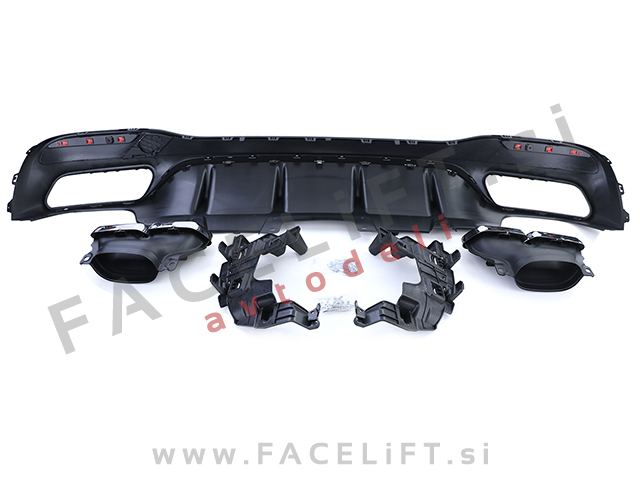 Mercedes GLE W166 AMG Line 15-18 difuzor z nastavki za izpuh