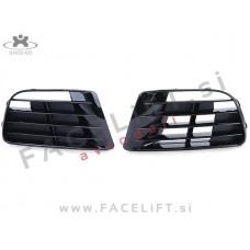 VW Golf 6 R20 08-12 mreže sprednjega črne (sijaj)