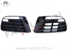 VW Golf 6 R20 08-12 mreže sprednjega črne (sijaj)