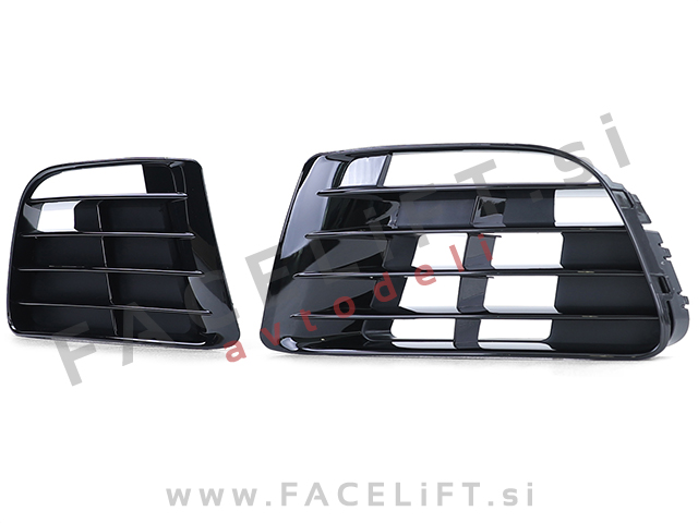 VW Golf 6 R20 08-12 mreže sprednjega črne (sijaj)