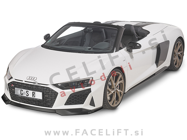 Audi R8 4S 8W 19- podaljšek sprednjega odbijača črni (mat)