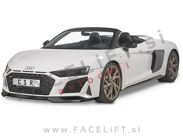 Audi R8 4S 8W 19- podaljšek sprednjega odbijača črni (sijaj)