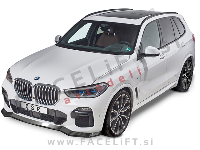 BMW X5 G05 M 18- podaljšek sprednjega odbijača črni (mat)