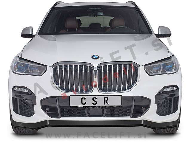 BMW X5 G05 M 18- podaljšek sprednjega odbijača črni (mat)