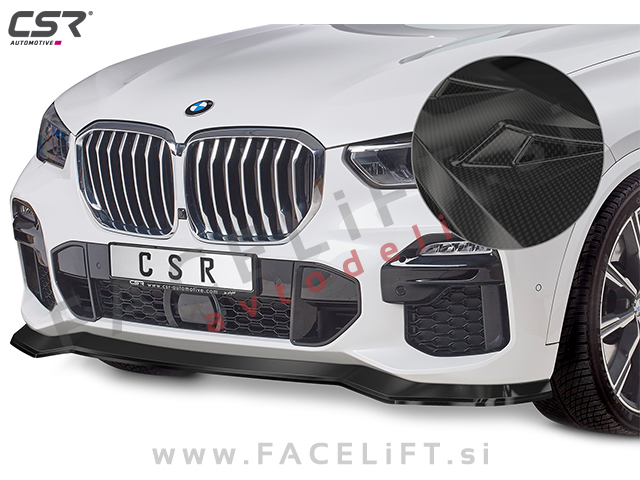 BMW X5 G05 M 18- podaljšek sprednjega odbijača karbon (sijaj)