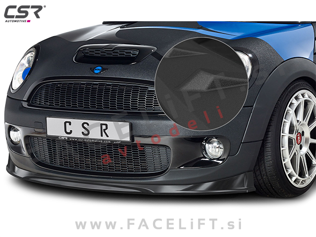 Mini Cooper S R56 06-10 podaljšek sprednjega odbijača črni (mat)