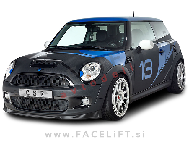 Mini Cooper S R56 06-10 podaljšek sprednjega odbijača črni (mat)