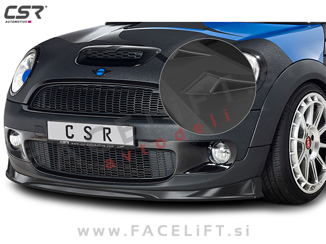 Mini Cooper S R56 06-10 podaljšek sprednjega odbijača črni (mat)