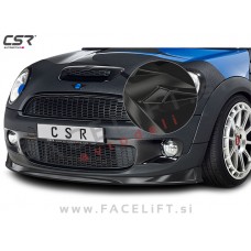 Mini Cooper S R56 06-10 podaljšek sprednjega odbijača črni (sijaj)